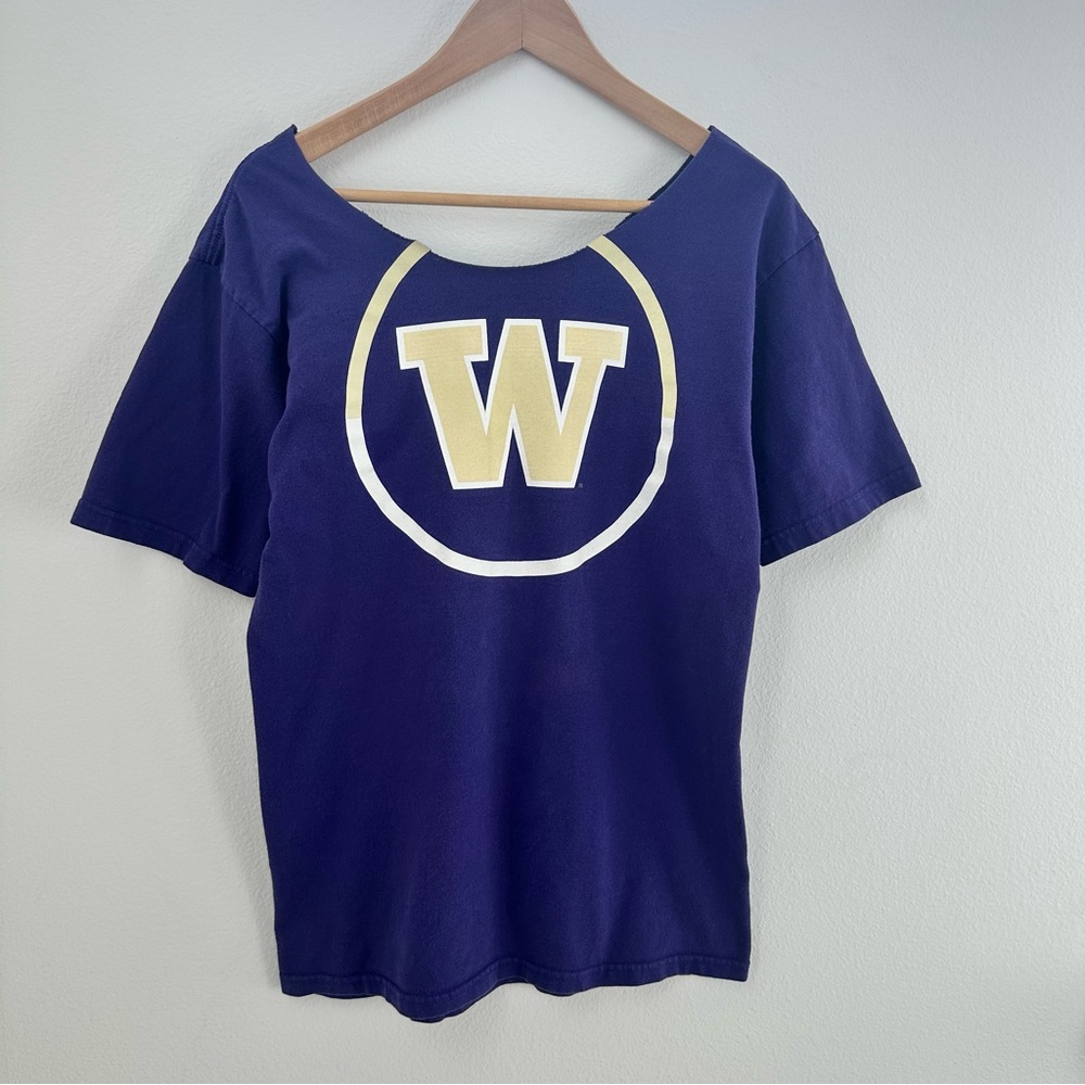 Nike University of Washington Huskies Off-Shoulder Purple Top - Picture 4 of 7